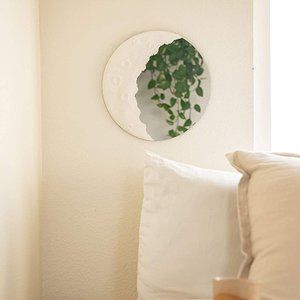 NEW Boho 12" Crescent Moon Mirror Celestial Decor